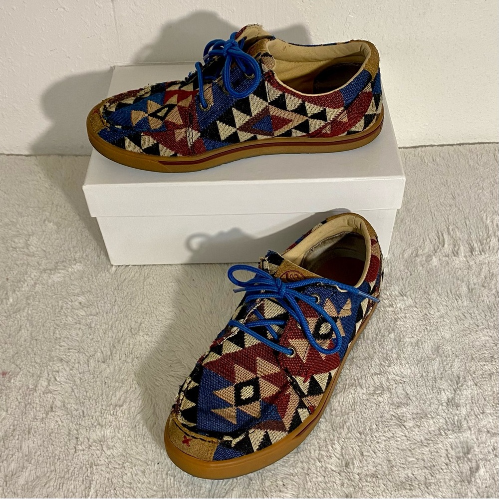 Twisted X Hooey Looper Canvas Casual Shoes Women’s Size 7M “Missing Insoles”
